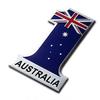 2019 NO.1 Flag 3D Metal Car Emblems Sticker for Ford, Toyota, Mitsubishi, Honda, BMW, Mercedes Logo (Australia) view 1
