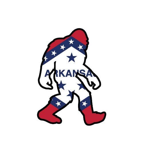 ION Graphics Magnet Arkansas Bigfoot Magnetic Vinyl Vinyl Decal AR Big Foot Sasquatch yeti 5" Car Magnet Bumper Sticker
