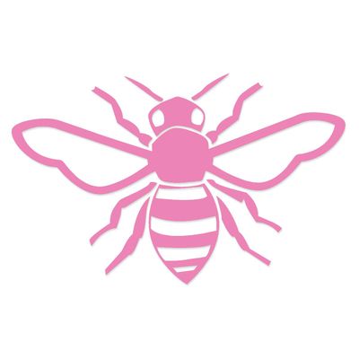 Applicable Pun Honey Bee - Vinyl Decal for Outdoor Use on Cars, ATV, Boats, Windows and More - Light Pink 3 inch