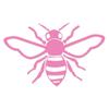 Applicable Pun Honey Bee - Vinyl Decal for Outdoor Use on Cars, ATV, Boats, Windows and More - Light Pink 3 inch view 1