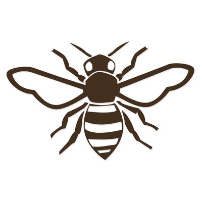 Applicable Pun Honey Bee - Vinyl Decal for Outdoor Use on Cars, ATV, Boats, Windows and More - Brown 3 inch