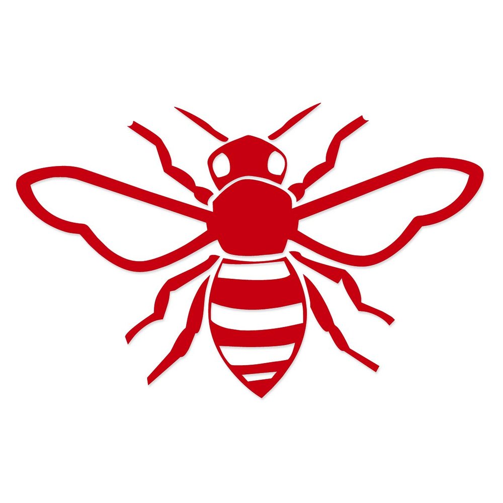Applicable Pun Honey Bee - Vinyl Decal for Outdoor Use on Cars, ATV, Boats, Windows and More - Red 4 inch