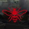 Applicable Pun Honey Bee - Vinyl Decal for Outdoor Use on Cars, ATV, Boats, Windows and More - Red 4 inch view 2