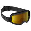 IXS Hack Goggle Trigger Black/Mirror Gold One Size, 45mm Elastic Strap, Unobstructed Pereferal Vision (178x78), 3ply Foam for Increased Comfort, Roll-Off/Tear-Off Compatibility view 1