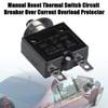 Aramox Reset Switch, 5 A / 8 A / 10 A / 15 A / 18 A / 20 A / 30 A Thermal Switch Reset, Current Overload Device Circuit Breaker Manual Reset Circuit Breaker Overcurrent view 2