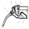 ZL-11AP Blue Automatic Fueling Nozzle, 3/4 NPT Inlet, 13/16 Spout view 2