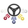 Gussi Italia Giazza Black Premium Italian-Made Steering Wheel for Golf Carts - No Hub Adapter Needed (Club Car DS) view 2