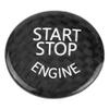 Car Engine Start Stop Button Switch Cover Trim Black Carbon Fiber Ignition Key Ring Sticker Fit for 3 Series E90 E91 E92 E93 E60 E83 E84 X5 X6 E70 E71 E72 view 1