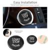 Car Engine Start Stop Button Switch Cover Trim Black Carbon Fiber Ignition Key Ring Sticker Fit for 3 Series E90 E91 E92 E93 E60 E83 E84 X5 X6 E70 E71 E72 view 3