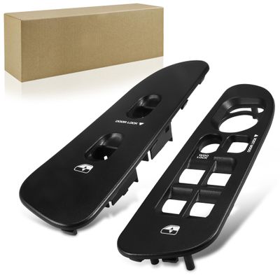BASIKER Black Window Switch Panel Bezel Fit Dodge Ram 1500-3500 2002-2010