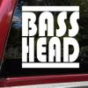 Minglewood Trading Grey | Bass Head 10w x 10h inches Vinyl Decal V1 EDM Music Speaker Basshead Head Banger | Die Cut Sticker view 1