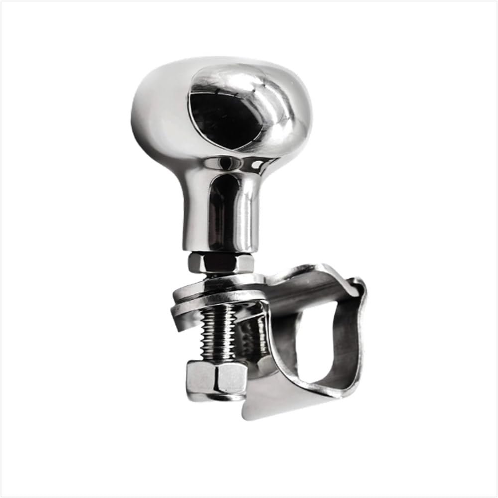 MARINE CITY 316 Grade Stainless Steel Strong Durable Gloss Polished Finish Sport Boat Knob Spinning Ball Bearing Knob for Steering Wheels