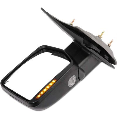cciyu Rear View Mirror, Car Mirror,Towing Mirror Fit for 2007-2014 Series Truck Pickup Heated Power Amber Turn Signal Puddle Light