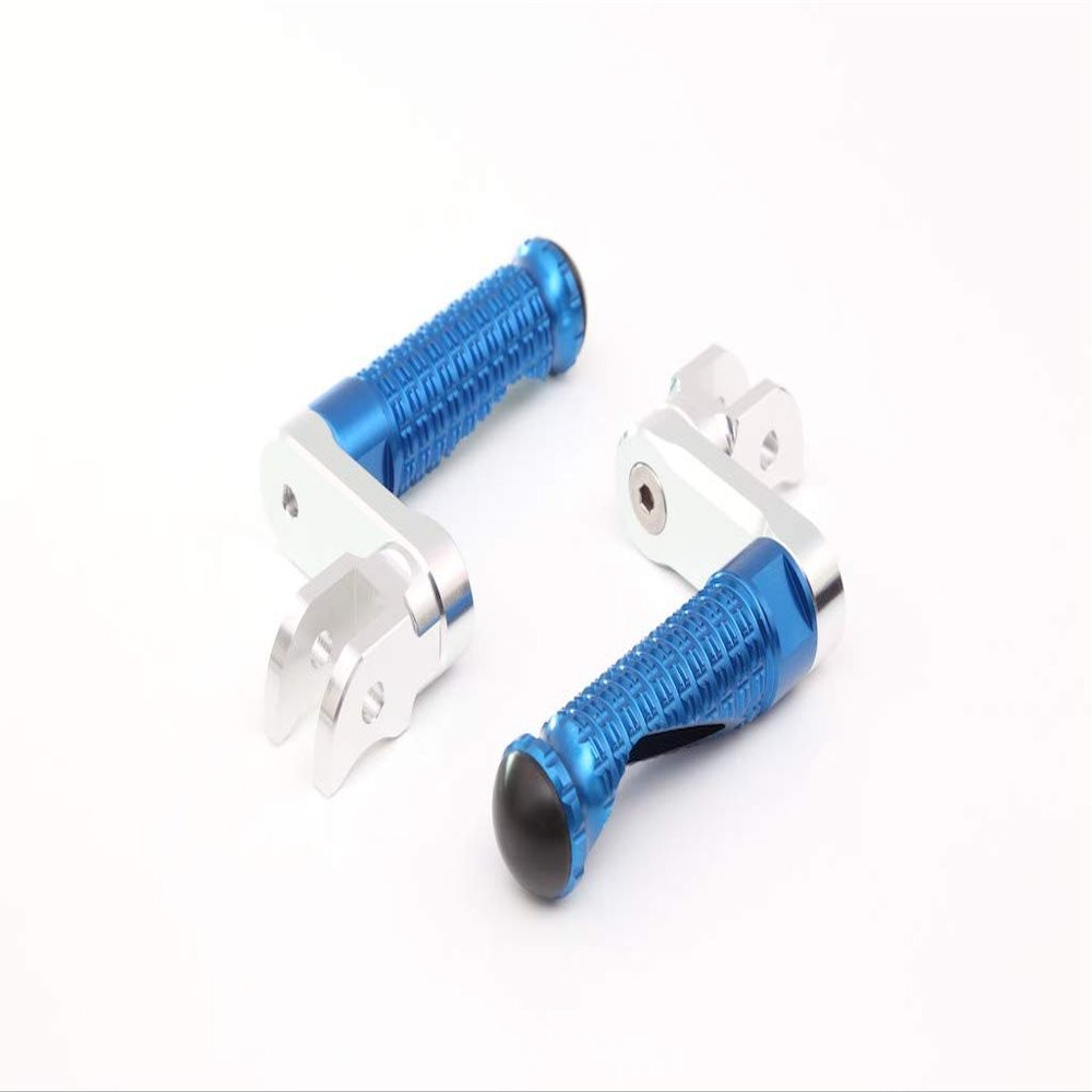 Autobahn88 Motorcycle Footpeg (Front/Rider - GP-Type with 40mm-Extension), compatible with Ducati Monster 1100 /S/EVO (2008-2014) (Blue)