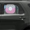 YouCustomizeIt Personalized Zebra Print & Polka Dots Car Side Window Sun Shade view 2