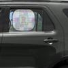 YouCustomizeIt Personalized Blue Madras Plaid Print Car Side Window Sun Shade view 2
