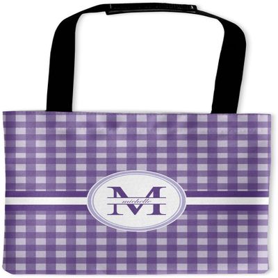 YouCustomizeIt Personalized Gingham Print Auto Back Seat Organizer Bag