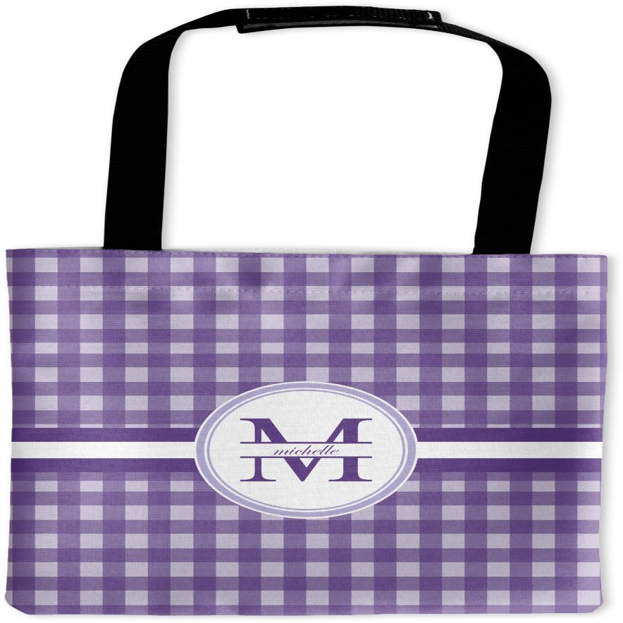 YouCustomizeIt Personalized Gingham Print Auto Back Seat Organizer Bag