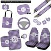 YouCustomizeIt Personalized Gingham Print Auto Back Seat Organizer Bag view 4