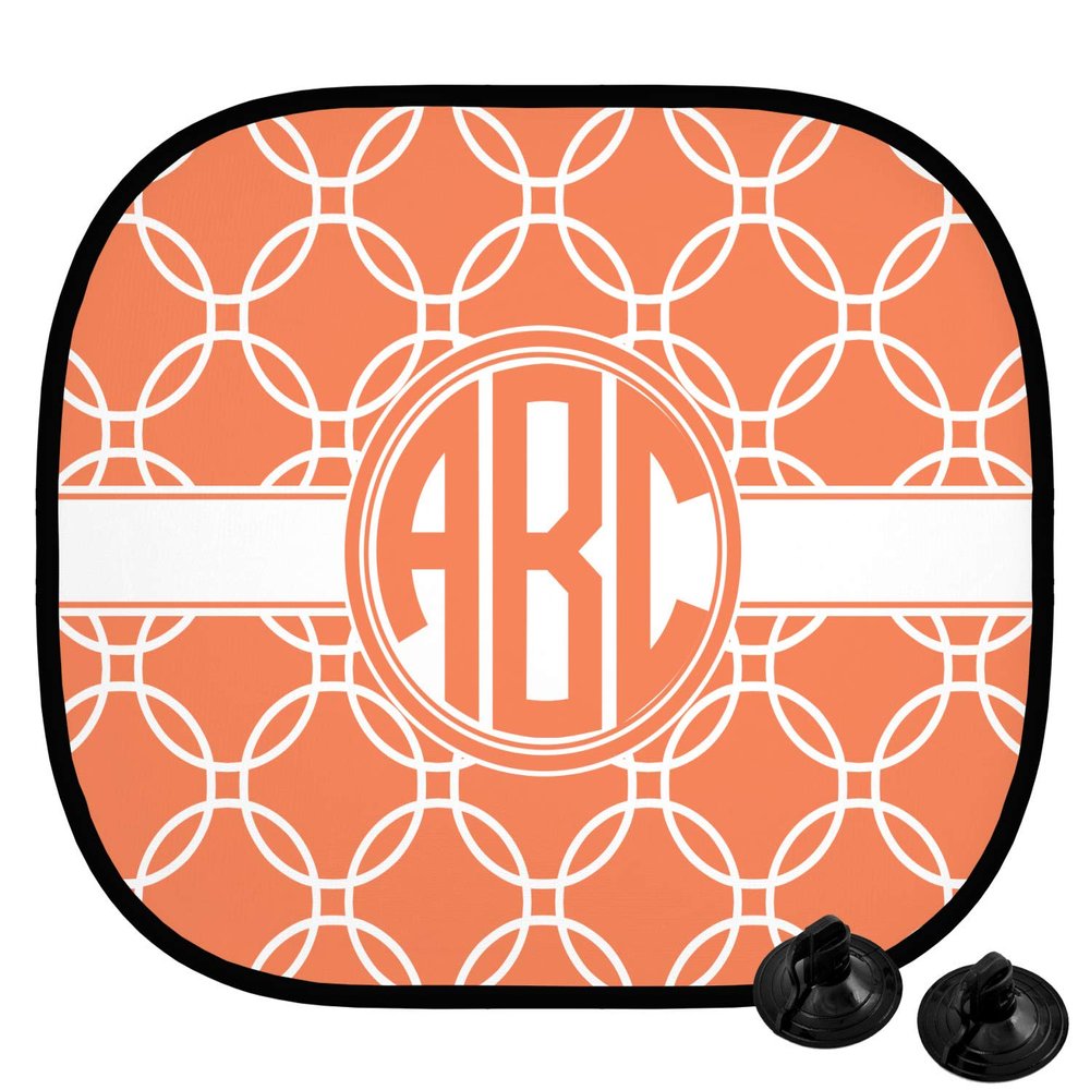 YouCustomizeIt Personalized Linked Circles Car Side Window Sun Shade
