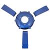 Gussi Italia Giazza Black Premium Italian-Made Steering Wheel for Golf Carts (Blue Metallic Insert Set) view 1