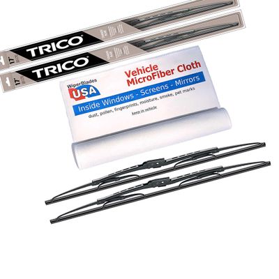WiperBladesUSA Wiper Set compatible with Pontiac Sunrunner 1994 (Set of 2) Wiper Blades