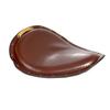 Brown Leather Copper Rivet Motorcycle Solo Driver Saddle Seat for Harely H-onda Sportster Bobber Chopper Custom view 1