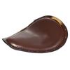 Brown Leather Copper Rivet Motorcycle Solo Driver Saddle Seat for Harely H-onda Sportster Bobber Chopper Custom view 2