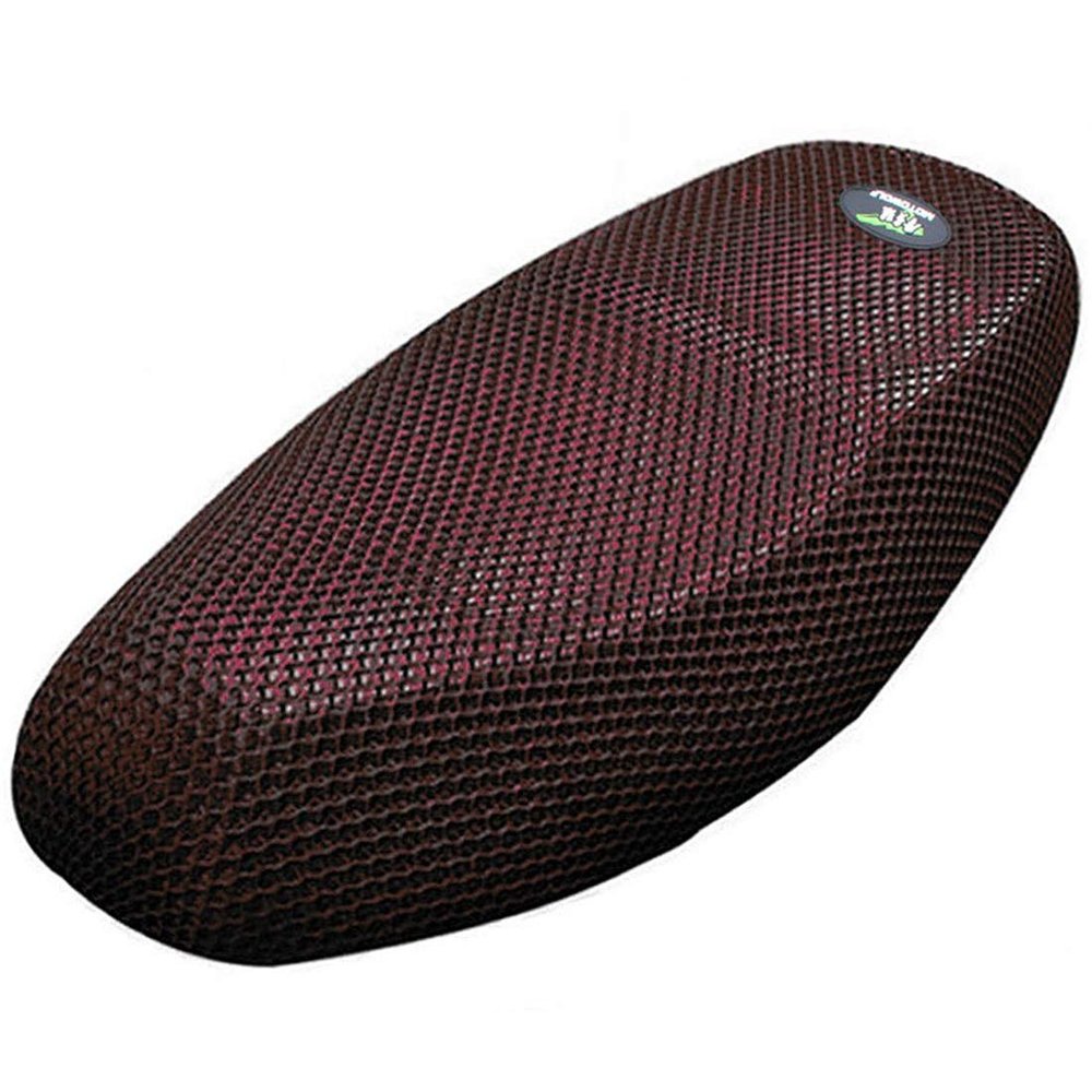 AUTUT Universal Seat Cover for Dirt Bike, Motorcycle Scooter (XL, Dark Red)
