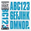 STIFFIE Uniline Blueberry 3" Super Sticky Boat & PWC Registration Decals Numbers Letters Stickers view 1