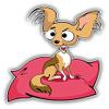 KW Vinyl Magnet Funny Chihuahua Truck Car Magnet Bumper Sticker Magnetic 5" view 1