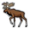 KW Vinyl Magnet Bull Moose Cartoon Truck Car Magnet Bumper Sticker Magnetic 5" view 1
