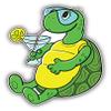 KW Vinyl Magnet Funny Turtle Relax Truck Car Magnet Bumper Sticker Magnetic 5" view 1