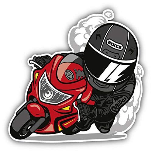 KW Vinyl Magnet Sport Motorcycle Biker Cartoon Truck Car Magnet Bumper Sticker Magnetic 5"