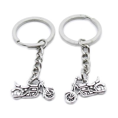 5 Items Metal Keychain Keyring Key Tags Chains Rings Jewelry Bag Charms GA7E7 Motorcycle Scooter