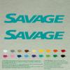 Pair of Savage Boat Compatible Replacement Decals Vinyl Stickers Boats Outboard Motor Set of 2 (18", Turquoise 054) view 1