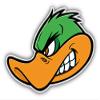 KW Vinyl Magnet Angry Duck Mascot Truck Car Magnet Bumper Sticker Magnetic 5" view 1