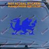 Wales Red Dragon Decal Sticker Welsh Y Ddraig Goch Car Vinyl Pick Size Color f (Blue, 6''(15.2cm)) view 1
