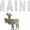 Elite Auto Chrome Stainless Steel Maine & Elk Emblem view 2