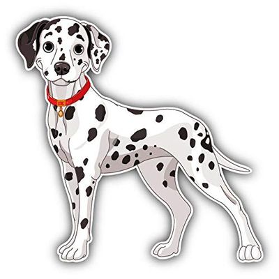 KW Vinyl Magnet Dalmatian Breed Dog Truck Car Magnet Bumper Sticker Magnetic 5"