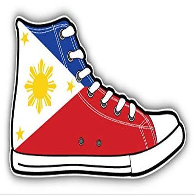 KW Vinyl Magnet Philippines Flag Shoes Truck Car Magnet Bumper Sticker Magnetic 5"
