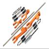 GPM For Traxxas Unlimited Desert Racer 4X4 (#85076-4) Upgrade Parts Spring Steel Front + Rear Sway Bar & Aluminum Sway Bar Arm & Stainless Steel Linkage - 23Pc Set Orange view 1