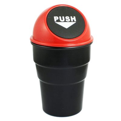 esunhz Office Home and Vehicle Car Automotive Interior Garbage Cans-Red