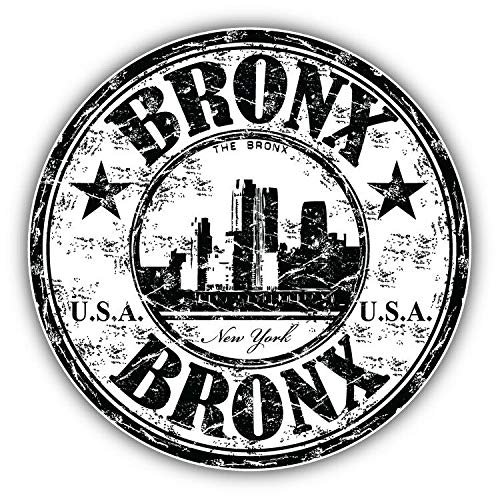 KW Vinyl Magnet Bronx New York USA Grunge Rubber Stamp Travel Bumper Sticker Decal