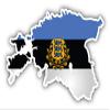 KW Vinyl Magnet Estonia Map Flag Seal Truck Car Magnet Bumper Sticker Magnetic 5" view 1