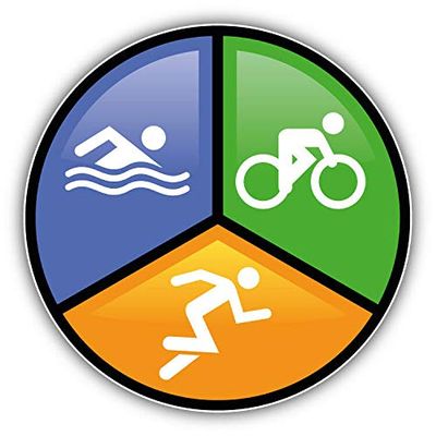 KW Vinyl Magnet Triathlon Sport Label Truck Car Magnet Bumper Sticker Magnetic 5"