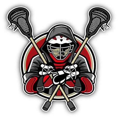 KW Vinyl Magnet Lacrosse Player Truck Car Magnet Bumper Sticker Magnetic 5"