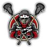 KW Vinyl Magnet Lacrosse Player Truck Car Magnet Bumper Sticker Magnetic 5" view 1