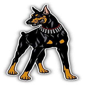 KW Vinyl Magnet Doberman Pinscher Breed Dog Truck Car Magnet Bumper Sticker Magnetic 5"