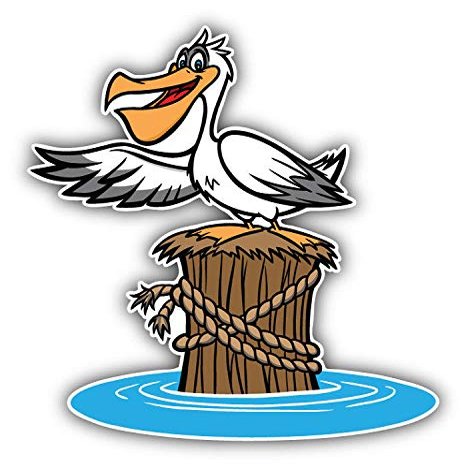 KW Vinyl Magnet Funny Pelican Truck Car Magnet Bumper Sticker Magnetic 5"